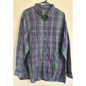 Vintage Steeplechase Mens 2XL Shirt Western Wear Cowboy Plaid Rodeo Tartan